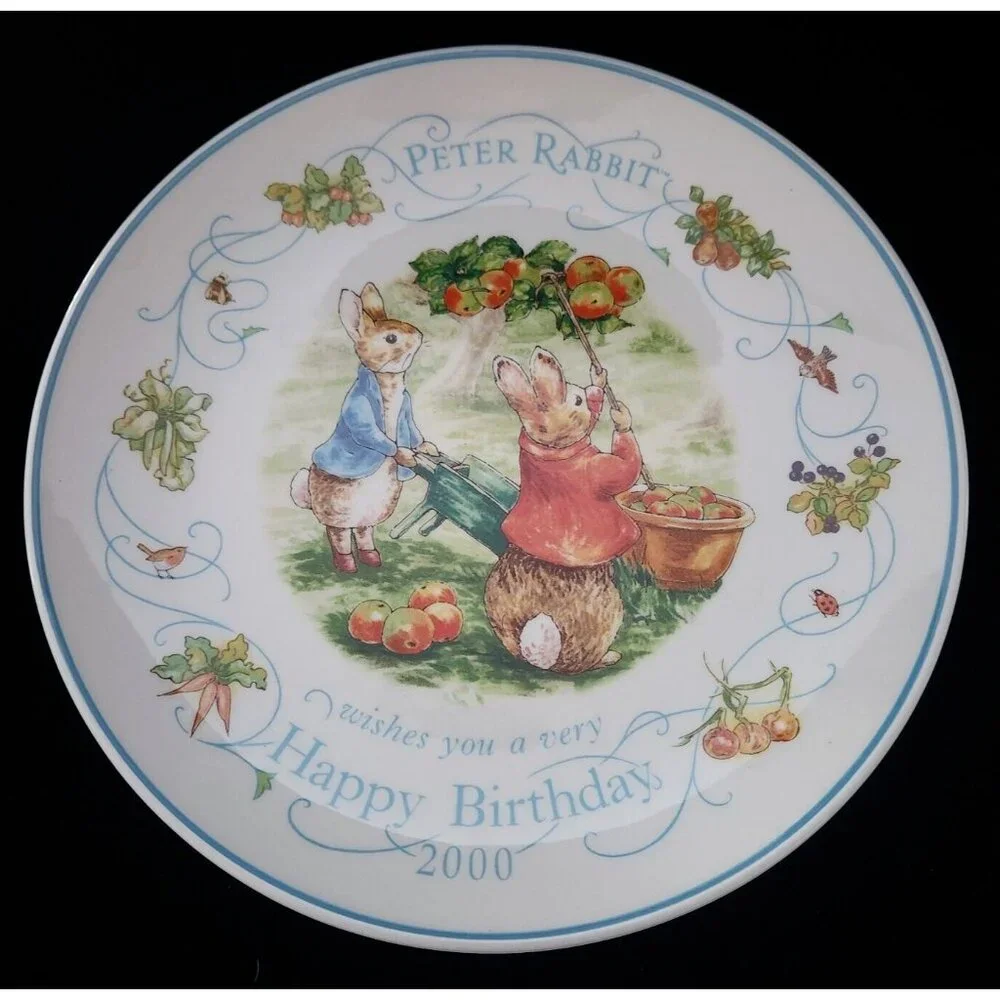 Peter Rabbit 2000 Wedgwood Happy Birthday Decorative Collectors Plate England 8